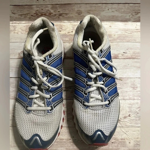 K-Swiss Men's Running Sneakers Size 9.5 White Blue Red - Picture 8 of 8